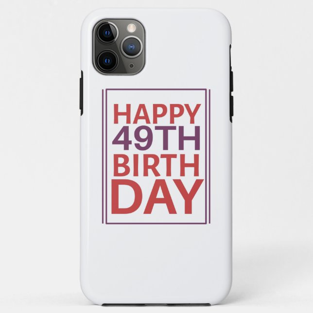 Coques Case-Mate iPhone Joyeux 49ème anniversaire. (Dos)