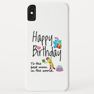 Case-Mate iPhone Case Joyeux anniversaire à la meilleure maman du monde