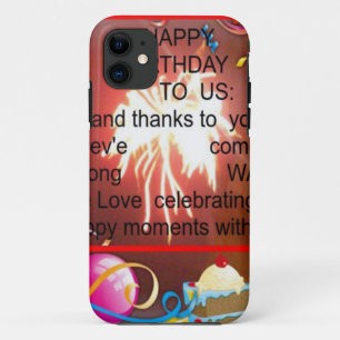Coque Case-Mate Pour iPhone Joyeux anniversaire à nous Art Imprimer