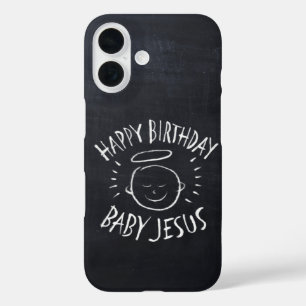 Coque Pour iPhone 16 Joyeux anniversaire bébé Jésus - Noël chrétien
