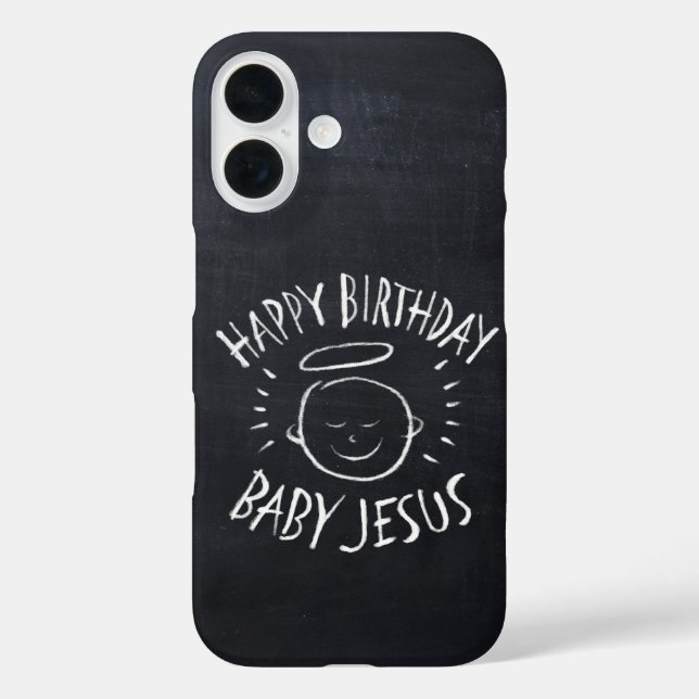 Coques Case-Mate iPhone Joyeux anniversaire bébé Jésus - Noël chrétien (Verso)