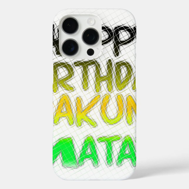 Coques Case-Mate iPhone Joyeux anniversaire Hakuna Matata eco Inspirationa (Verso)