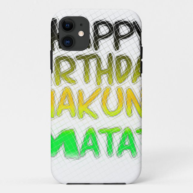 Coques Case-Mate iPhone Joyeux anniversaire Hakuna Matata eco Inspirationa (Dos)