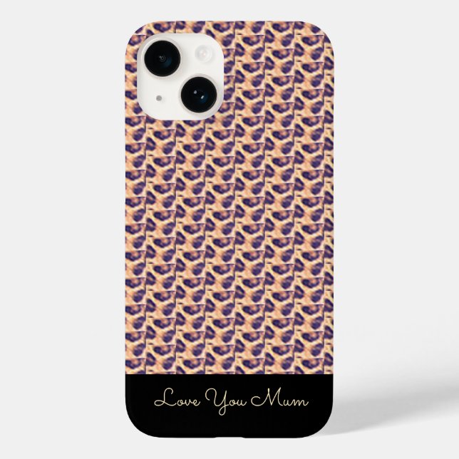 Coques Case-Mate iPhone Joyeux Anniversaire Motif de Léopard Mignon  (Verso)
