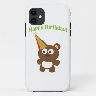 Coque iPhone 11 Joyeux anniversaire ! Ours