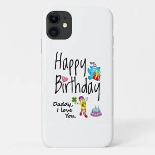 Case-Mate iPhone Case Joyeux anniversaire. Papa, je t'aime.