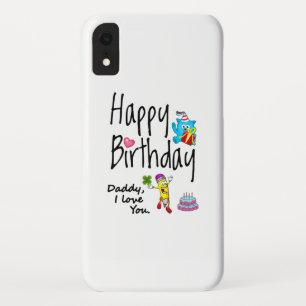 Case-Mate iPhone Case Joyeux anniversaire. Papa, je t'aime.