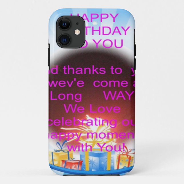Coques Case-Mate iPhone Joyeux anniversaire pour vous (Dos)