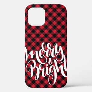 Case-Mate iPhone Case Joyeux Bright  Rouge Noir Buffalo Carreaux Tartan 
