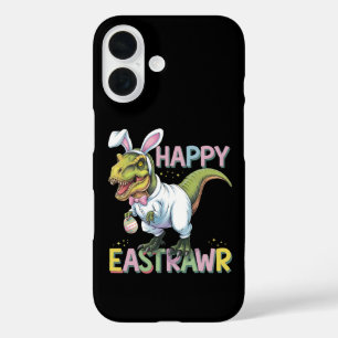 Coque Pour iPhone 16 Joyeux Eastrawr T Rex Pâques Dinosaure Lapin Œuf