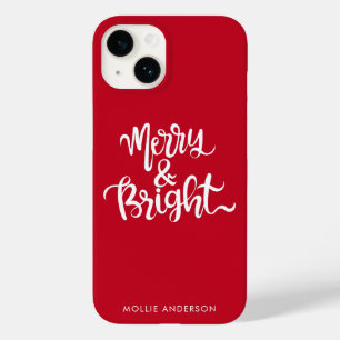Coque Case-Mate iPhone Joyeux et brillant script de typographie rouge