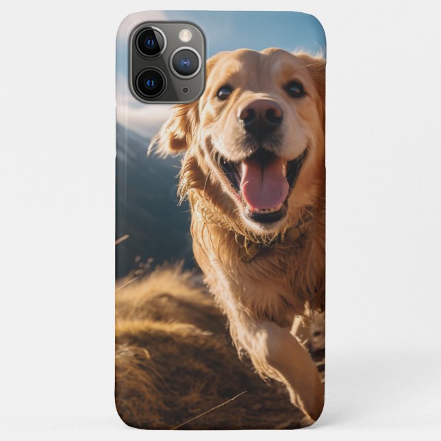 Coques Case-Mate iPhone Joyeux Golden Retriever en cours (Dos)