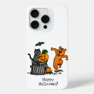Coque Case-Mate iPhone Joyeux Halloween ! Chat Chauve-souris Chien et Ara