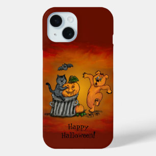 Coque Case-Mate iPhone Joyeux Halloween ! Chien et araignée de chauve-sou