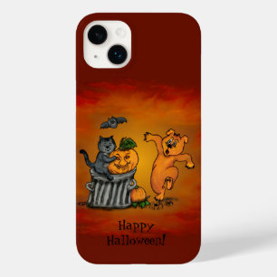 Coque Case-Mate iPhone Joyeux Halloween ! Chien et araignée de chauve-sou