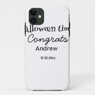 Case-Mate iPhone Case Joyeux Halloween félicitations nom date année dipl