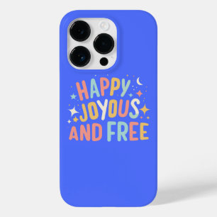 Coque Case-Mate iPhone Joyeux, Joyeux, Libre, Motivationnel, Inspirationn