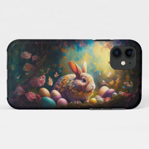 Case-Mate iPhone Case Joyeux lapin de Pâques avec oeufs de Pâques