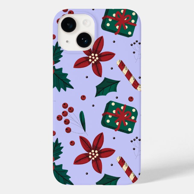 Coques Case-Mate iPhone Joyeux Motif Abstrait de Noël (Verso)