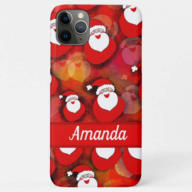 Coques Case-Mate iPhone Joyeux Motif du Père Noël (Dos)
