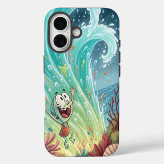 Coque Pour iPhone 16 Joyeux Neon Surge.