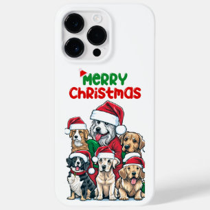 Coque Case-Mate iPhone Joyeux Noël avec des chiens