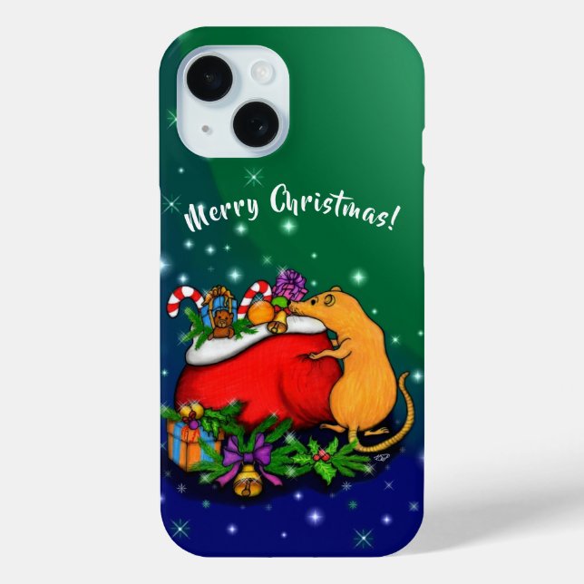 Coques Case-Mate iPhone Joyeux Noël avec Rat Prince (Verso)