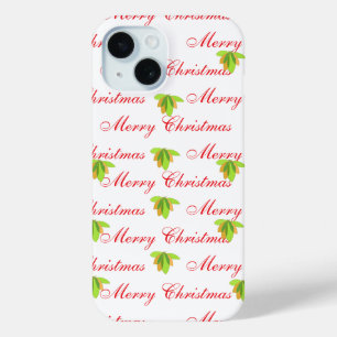 Coque Case-Mate iPhone Joyeux Noël blanc Floral