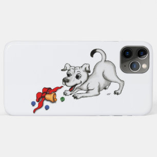 Coque Case-Mate Pour iPhone Joyeux Noël ! Chiot avec Bell et Ball