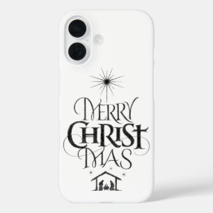Coque Pour iPhone 16 Joyeux Noël Christian Jésus Christ Calligraphie