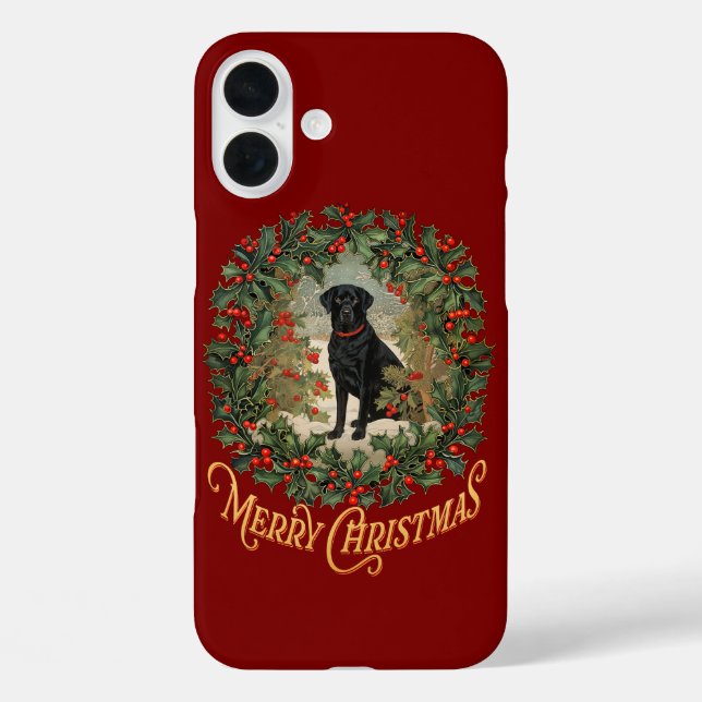 Coques Case-Mate iPhone Joyeux Noël Labrador Retriever (Verso)