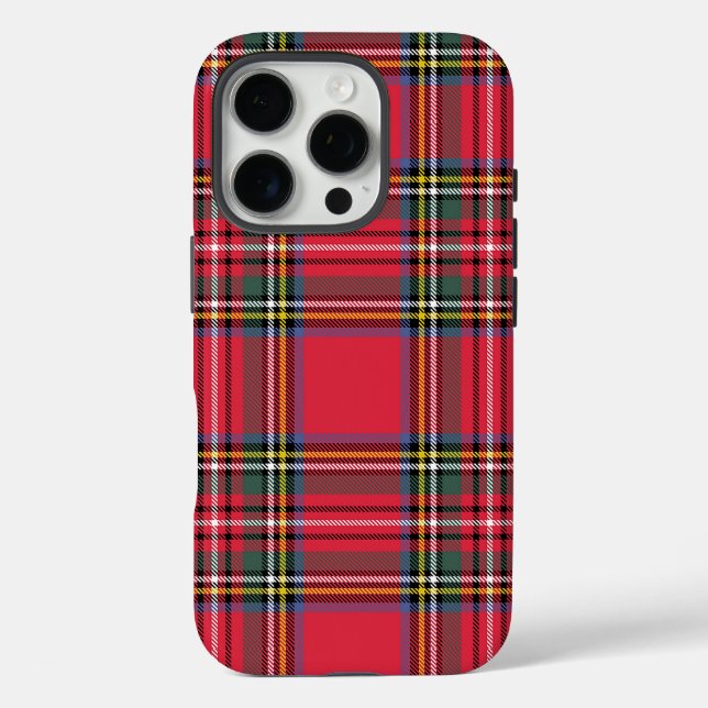 Coques Case-Mate iPhone Joyeux Noël Rouge Plaid (Verso)