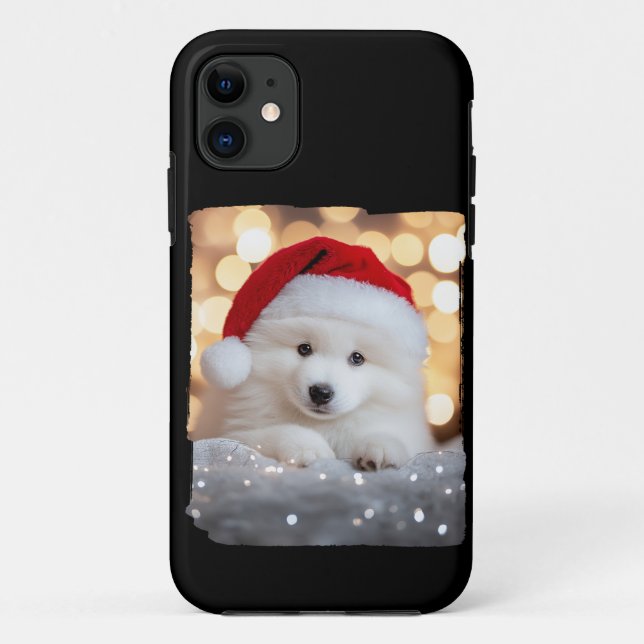 Coques Case-Mate iPhone Joyeux Noël Samoyé Chien Chien Chien Chien avec Ch (Dos)