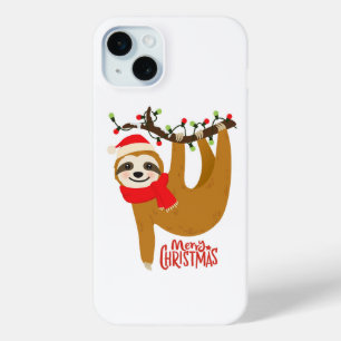 Coque Case-Mate iPhone Joyeux Noël Sloth mignonne Festivals Vacances