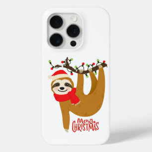 Coque Case-Mate iPhone Joyeux Noël Sloth mignonne Festivals Vacances