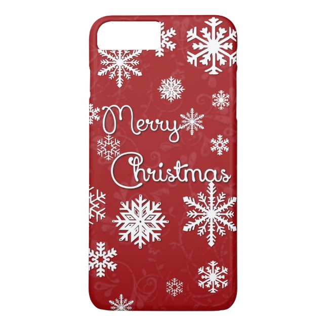 Coques Case-Mate iPhone Joyeux Noël Snowflake Téléphone Case (Dos)