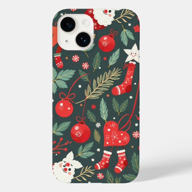 Coques Case-Mate iPhone Joyeux Noël Whimsy (Verso)