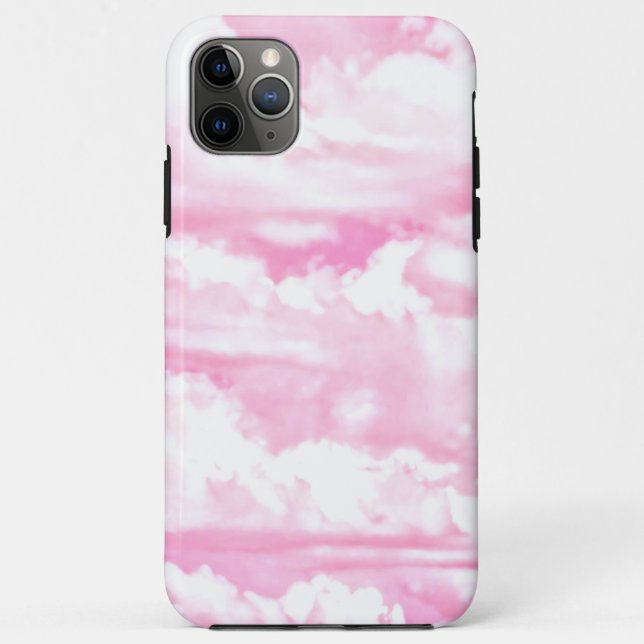 Coques Case-Mate iPhone Joyeux nuages rose pastel (Dos)