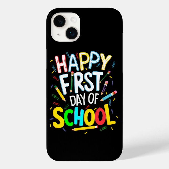 Coques Case-Mate iPhone Joyeux premier jour de rentrée scolaire (Verso)