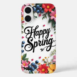 Coque Pour iPhone 16 Joyeux Printemps