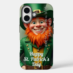 Coque Pour iPhone 16 Joyeux St. Patrick's Day Leprechaun