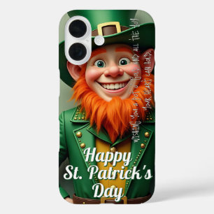Coque Pour iPhone 16 Joyeux St. Patrick's Day Lutins
