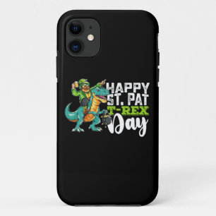 Case-Mate iPhone Case Joyeux St Patrick's Day Pat T Rex Dinosaur