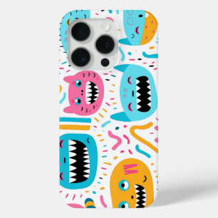 Coque Case-Mate iPhone Joyeux visage de chat et de monstre