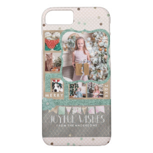 Etui iPhone Case-Mate Joyeux voeux Noël 6 Photo personnalisée Collage