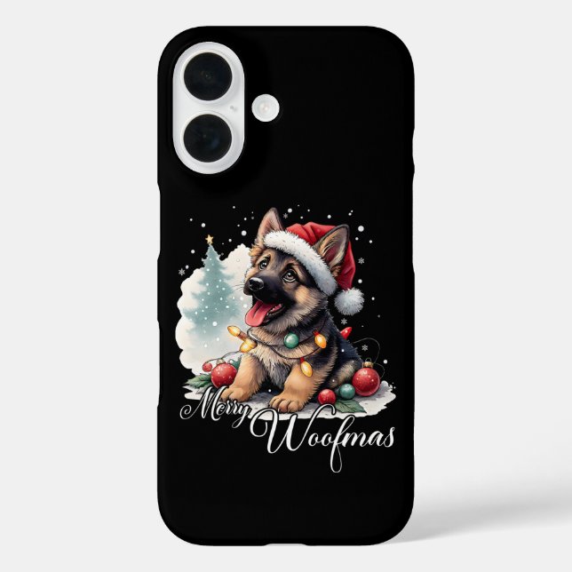 Coques Case-Mate iPhone Joyeux Woofmas Berger Allemand (Verso)