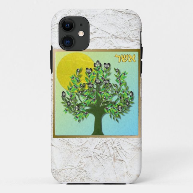 Coques Case-Mate iPhone Judaica 12 tribus d'Israël Asher (Dos)