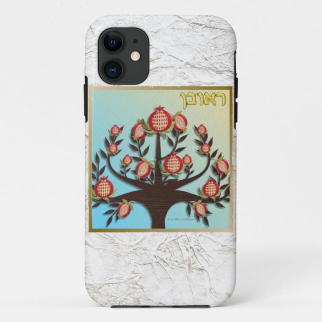 Coques Case-Mate iPhone Judaica 12 Tribus d'Israël Ruben (Dos)