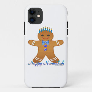Etui iPhone Case-Mate Judaïque Hanoukka Gingerbread Homme Menorah