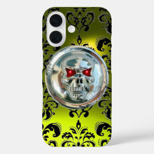 Coques iPhone 16 JUMEAUX DAMASK GEMSTONE Topaz Jaune